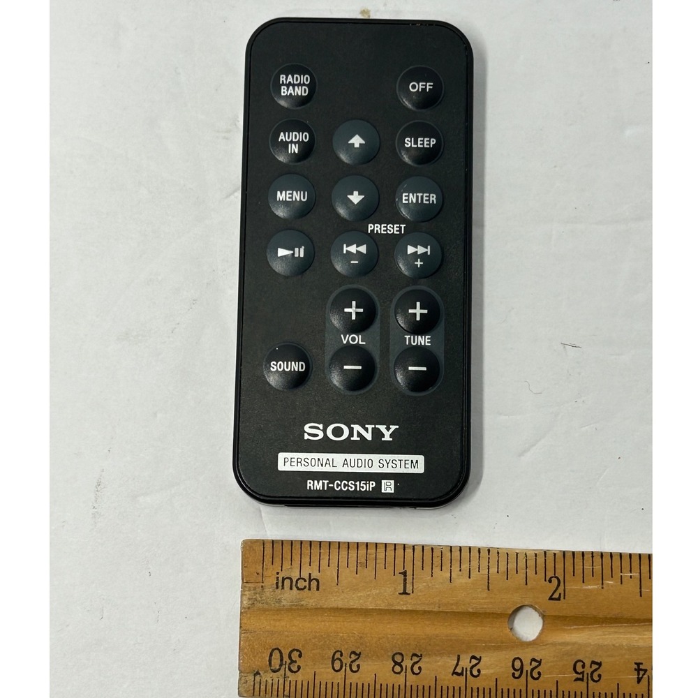 Sony‎ Personal Audio System Remote Control RMT-CCS15iP Replacement OEM - Picture 9 of 9